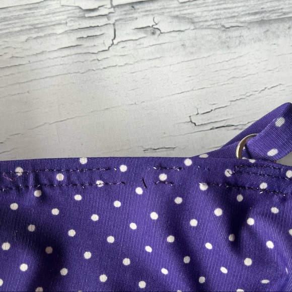 Miraclesuit Purple Polka Dot One Piece Swimsuit Size 8 - Picture 6 of 12